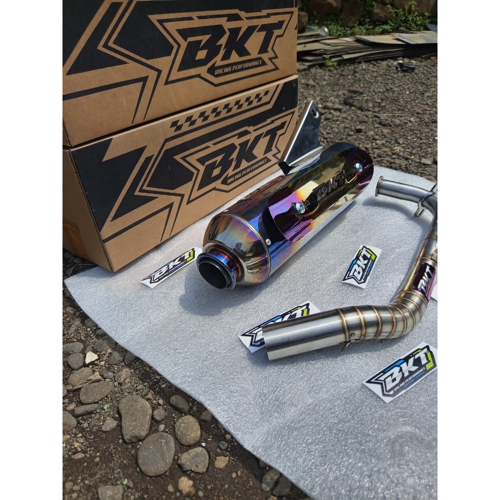 Knalpot std  bkt racing half bluemoon Aerox Vario 125 Vario125/150 beat new beat old mio dll