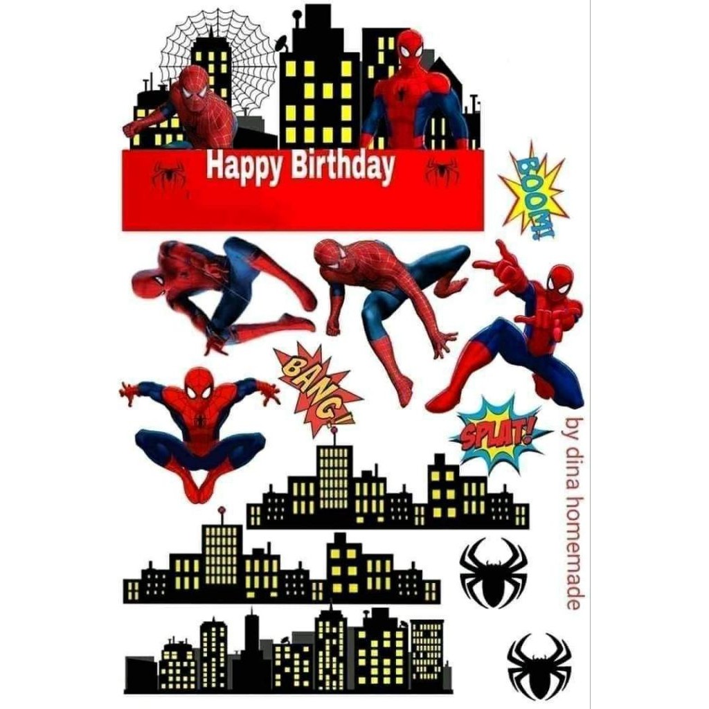 

TOPPER SPIDERMAN LUCU