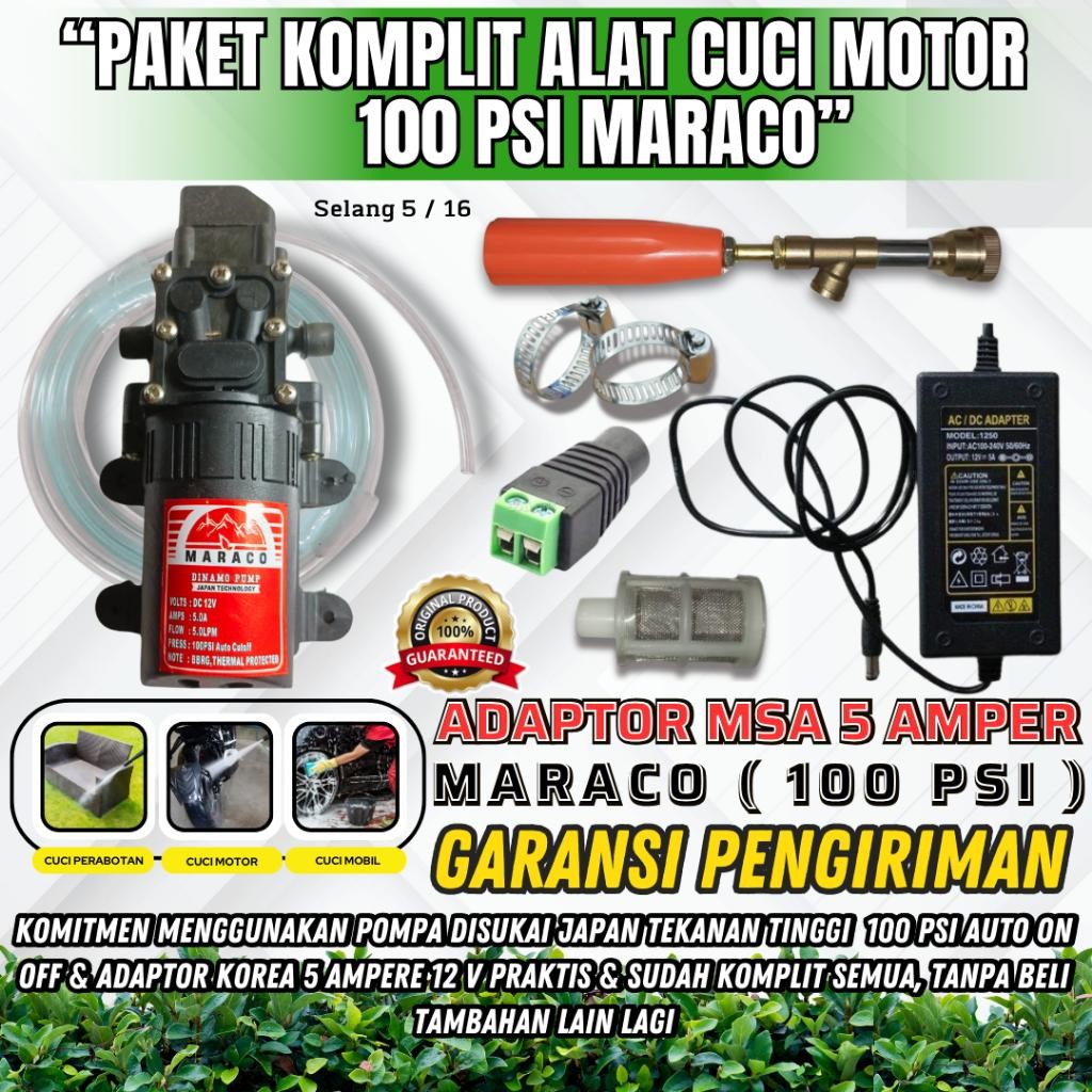 Alat Cuci Motor Ac Paket Steam Power Sprayer Portable