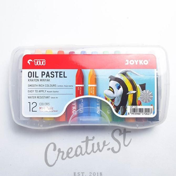 

Terlaris !!! Joyko Crayon Oil Pastel 12 Warna Case