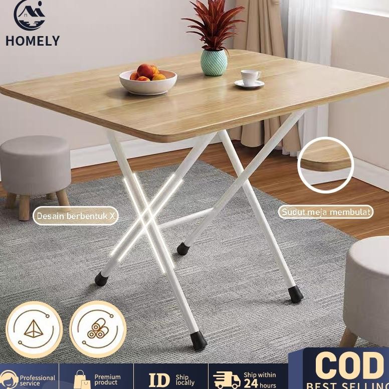 Meja Lipat Kayu 80x50 Dan 60x60 Meja Lipat Portable Meja lipat Minimalis Meja Lipat Belajar Meja Mak