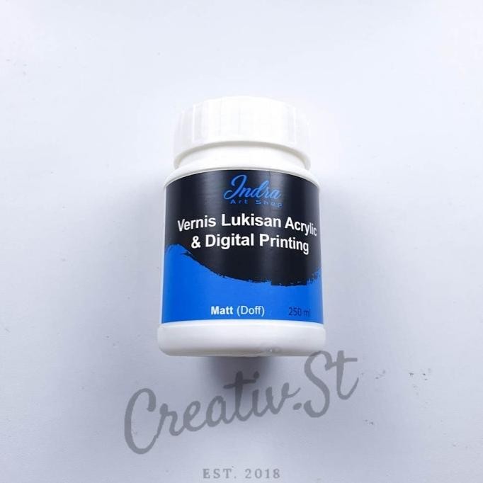 

New Stock 2025 !!! Cat Varnish Acrylic Vernis Lukis Doff / Glossy 250 Ml [Tdr]