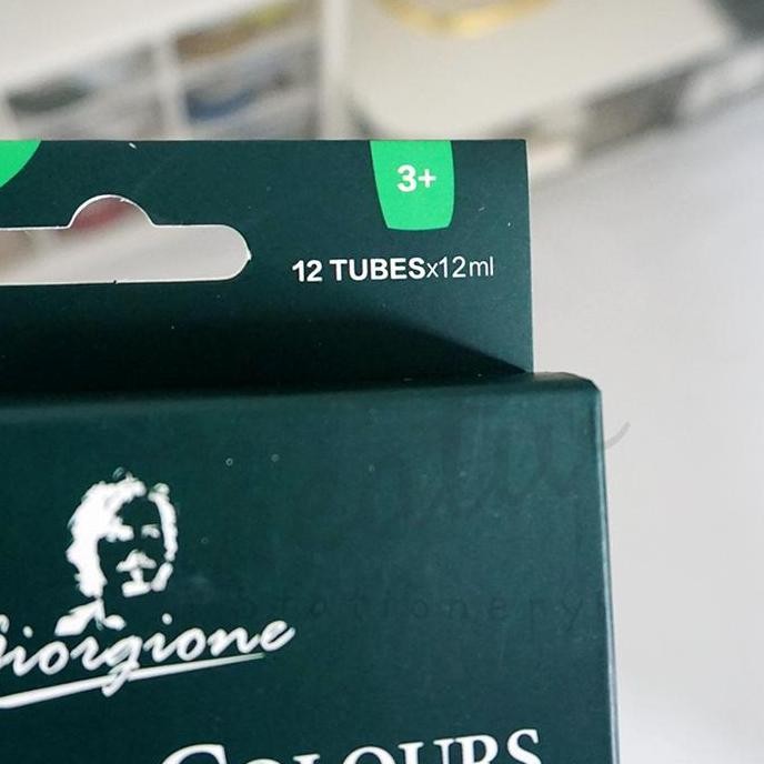 

New Stock 2025 !!! Giorgione Acrylic Color Paint Cat Akrilik Set Tube 12 Warna 12 Ml G-7058L