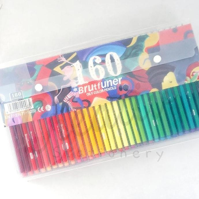 

Eksclusiv !!! Brutfuner Pensil Warna Oil Based 160 Warna Color Pencil