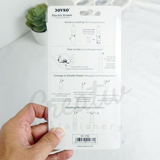 

Ready Stock !!! Joyko Penghapus Elektrik Listrik Otomatis Electric Eraser Er-119E