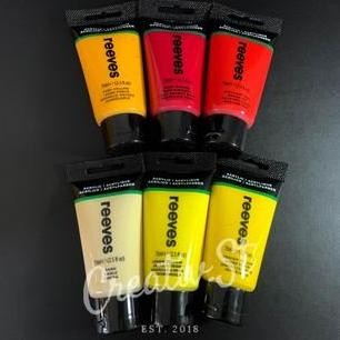 

Terlengkap !!! Reeves Acrylic 75 Ml Paint Cat Akrilik Lukis Color Part 1 Red Yellow Blue Purple