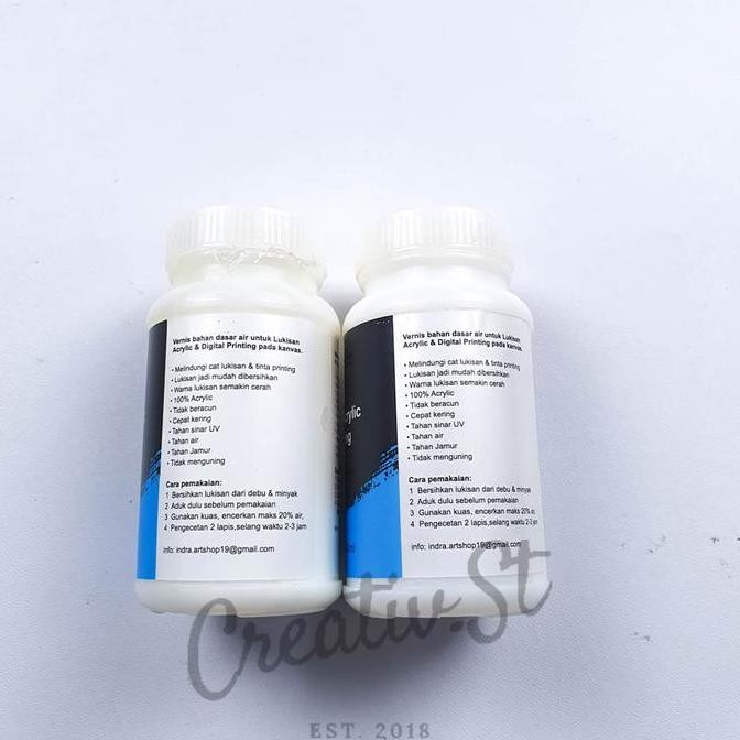 

Spot Barang !!! Cat Varnish Pernis Pelapis 100 Ml Glossy Matte Doff Acrylic Clay Vernish