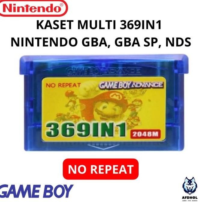 KASET MULTI 369 IN 1 NINTENDO GAMEBOY ADVANCE GBA SP DS NDS LITE FAT