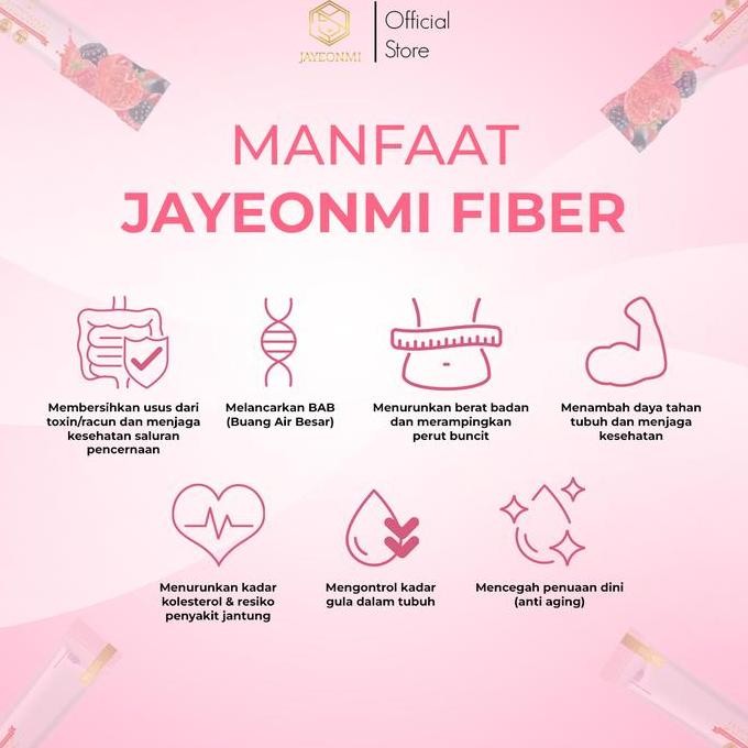 

Fiber Jayeonmi Rasa Mixberry (Per Box) Detox | Antioksidan | Slim Terlaris