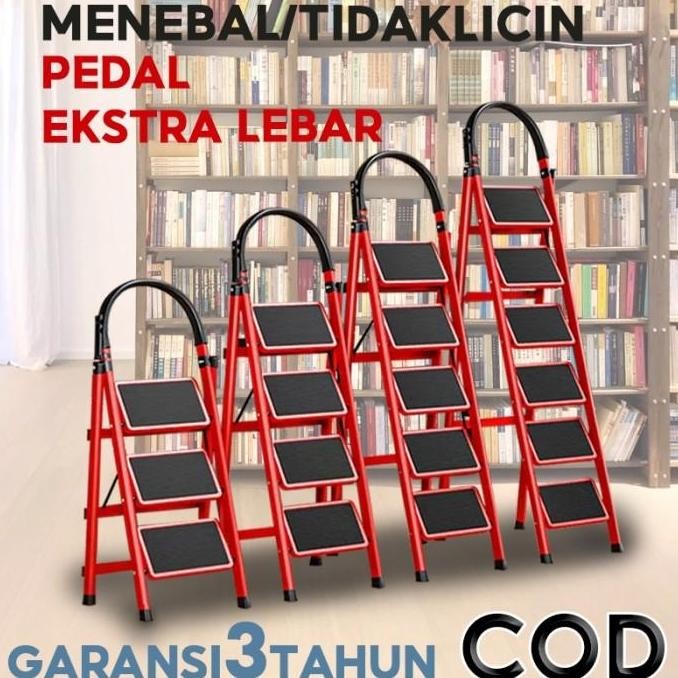 Tangga Lipat 3/4/5/6 Step Tangga Lipat Step Tangga Baja Rumah Tangga