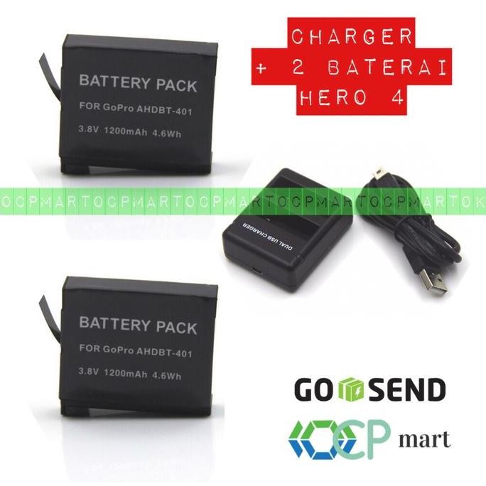 charger baterai smatree gopro hero 4