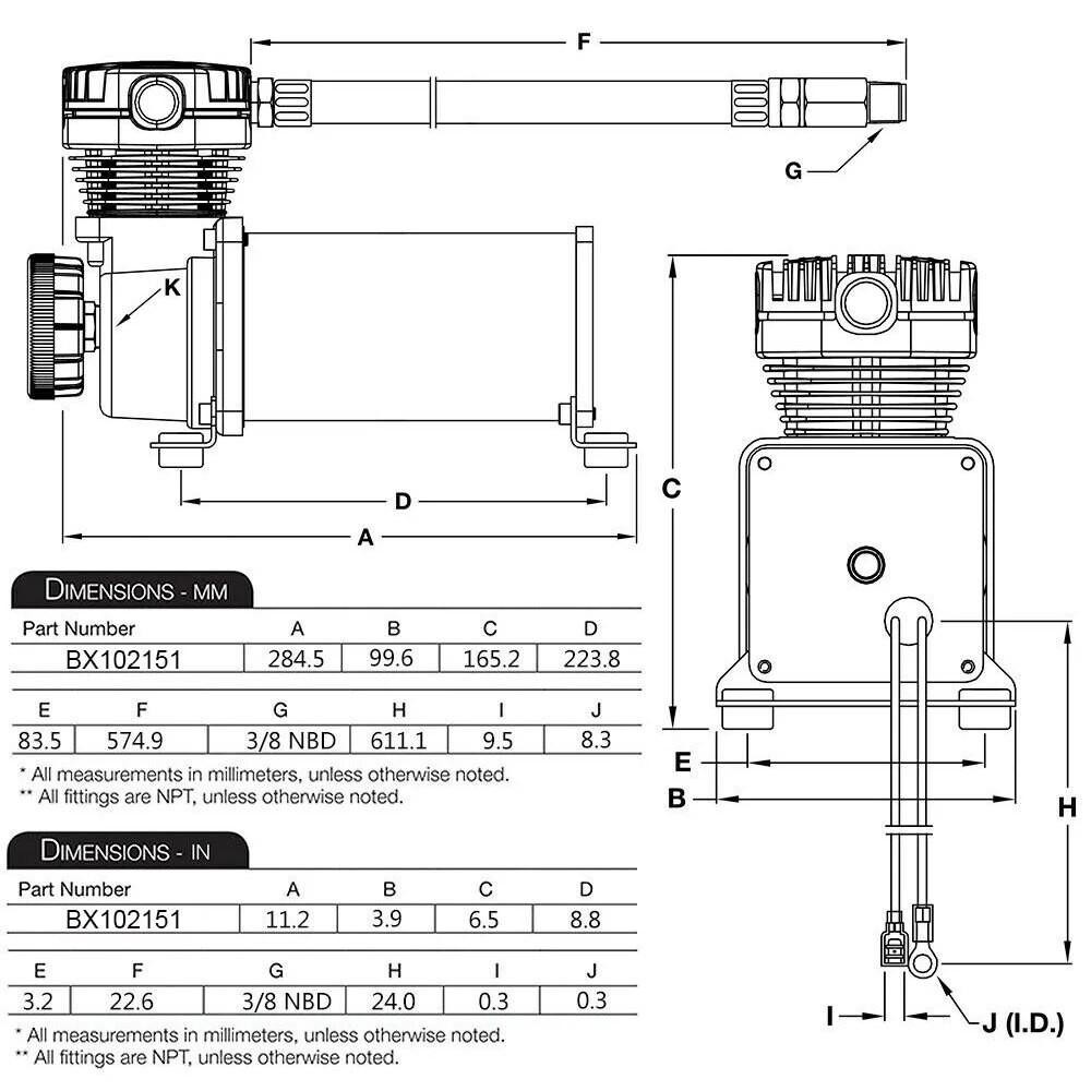 Motor Compressor Air Suspension Telolet 450Cc Max 200 Psi 12V