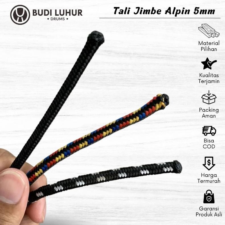 Canggih Tali Gendang Jimbe Tali Alpin Tali Gunung Tali Prusik Ukuran 4Mm 5Mm Harga Meteran