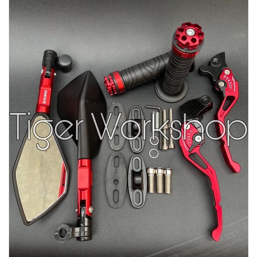 Diskon Aksesories Motor Paketan 3In1 Spion Tomok V2 Handgrip Jalu Cnc Dan Handle Stelan Cnc Nmax Bea