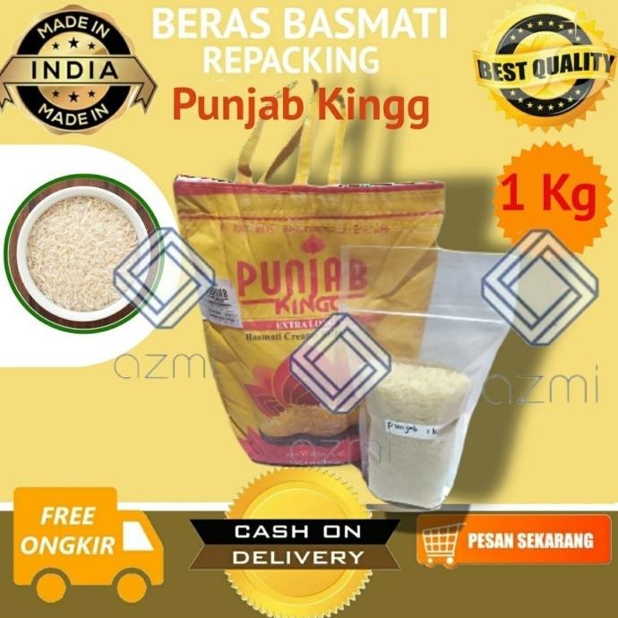 

Beras Basmati 1kg Premium Punjab Kingg original Beras Brasmati India