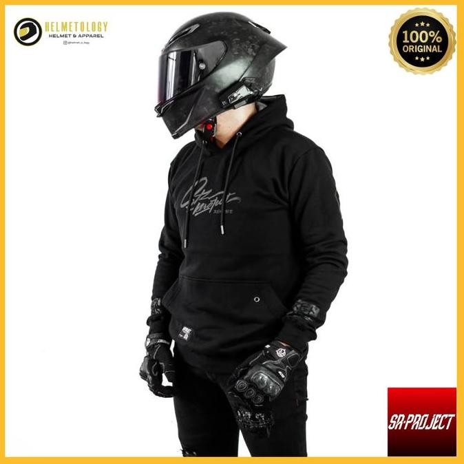 Murah Sr Project Speed Enthusiast Japan Art Black Edition Hoodie Casual Jaket Motor Original