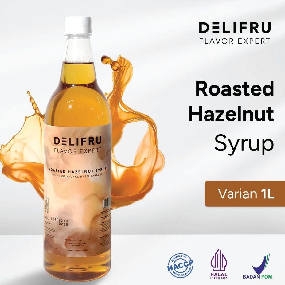 

Delifru Roated Hazelnut Yrup 1 Liter Irup Roated Hazelnut