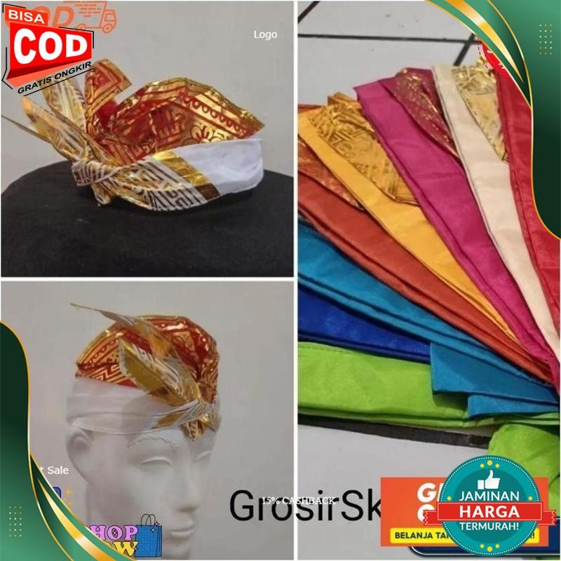 Stok Baru Udeng Bali Setengah Jadi - Udeng Bali Lepas Keren