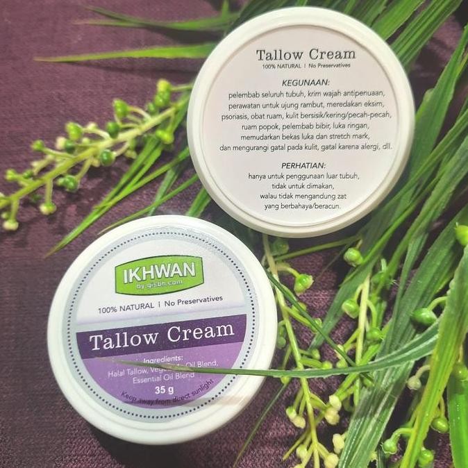 Sale Ikhwan Tallow Cream Kulit Halal 100% Alami Untuk Eksim, Kulit Kering