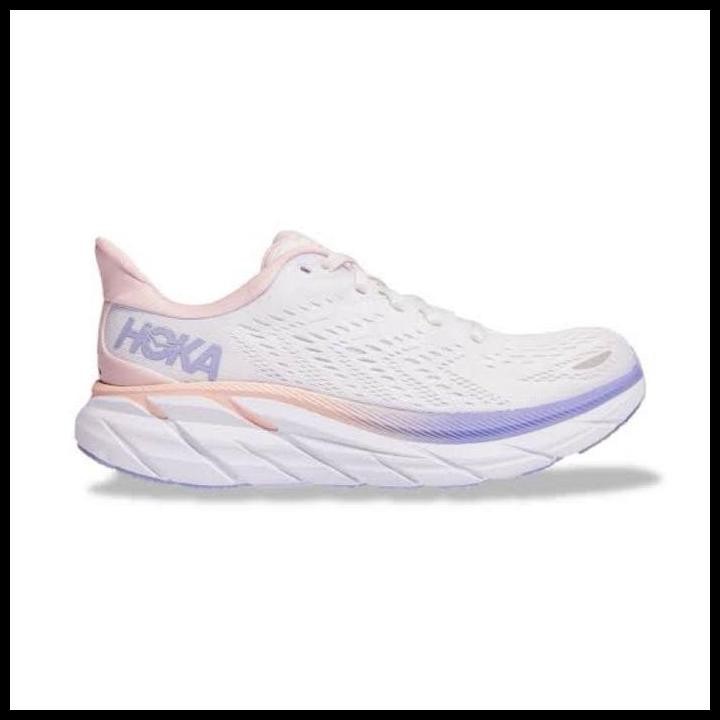 Hoka Clifton 8 Women'S White Purple Original 100% Original Best Seller