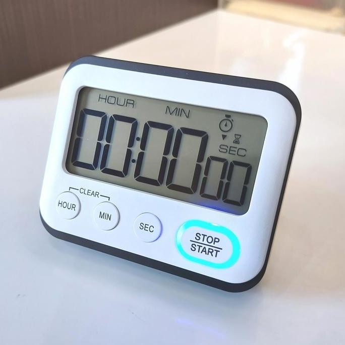 

Terlaris Digital Kitchen Timer 99 Jam Alarm Led Kedip Masak Dapur Silent Mode