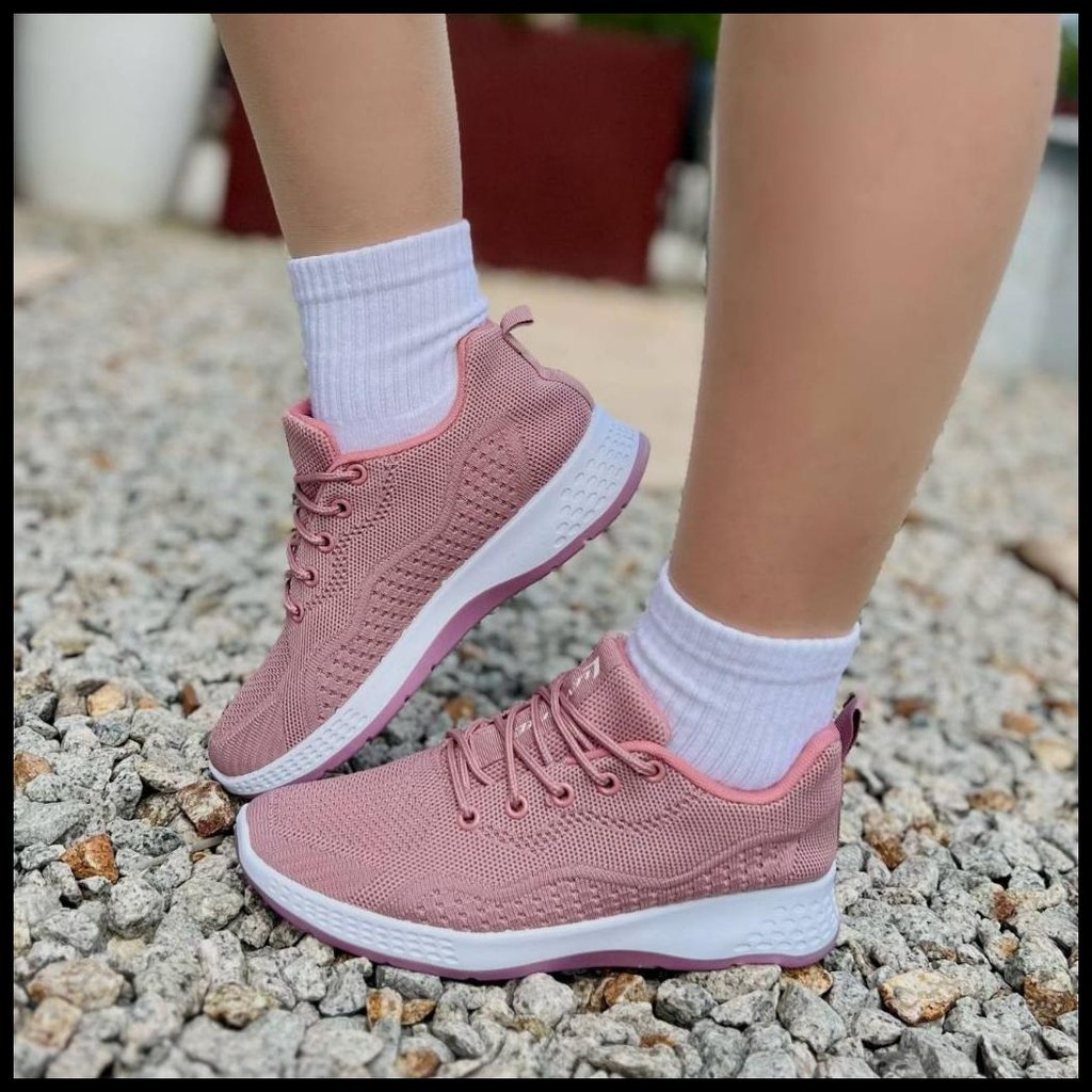 PLK LV0345 SEPATU SPORT WANITA  SEPATU RAJUT WANITA PREMIUM QUALITY