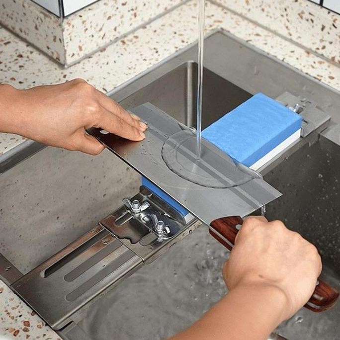 

Terlaris Sink Adjustable Whetstone Holder - Metal Sink Bridge - Tatakan Batu Asahan
