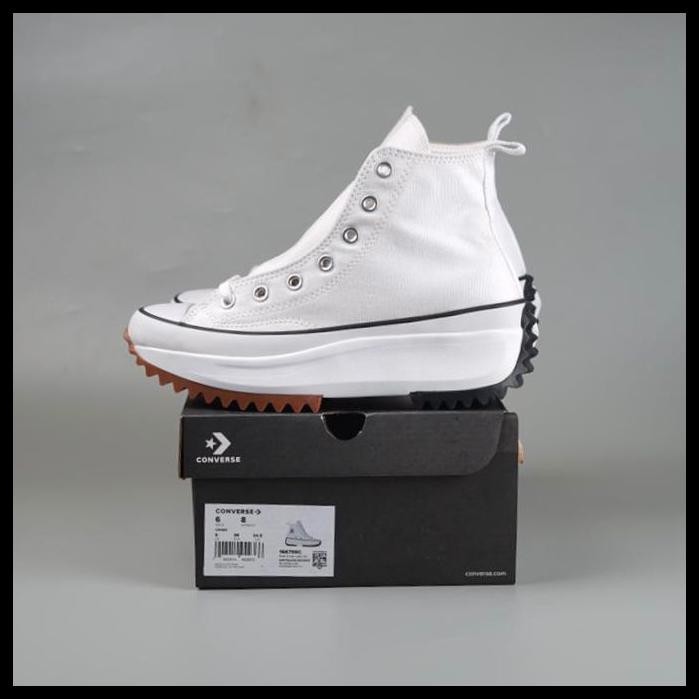 CONVERSE RUN STAR HIKE HI WHITE WHITE 100% ORIGINAL SNEAKERS ORIGINAL SEPATU WANITA SEPATU PRIA SEPA