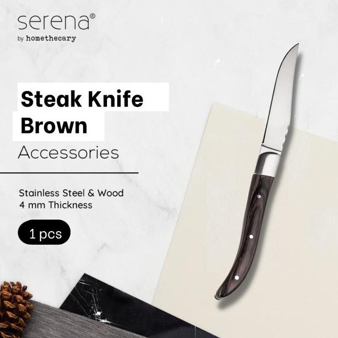 

Terlaris Pisau Steak Accessories Serena - Steak Knife Brown 1Pcs