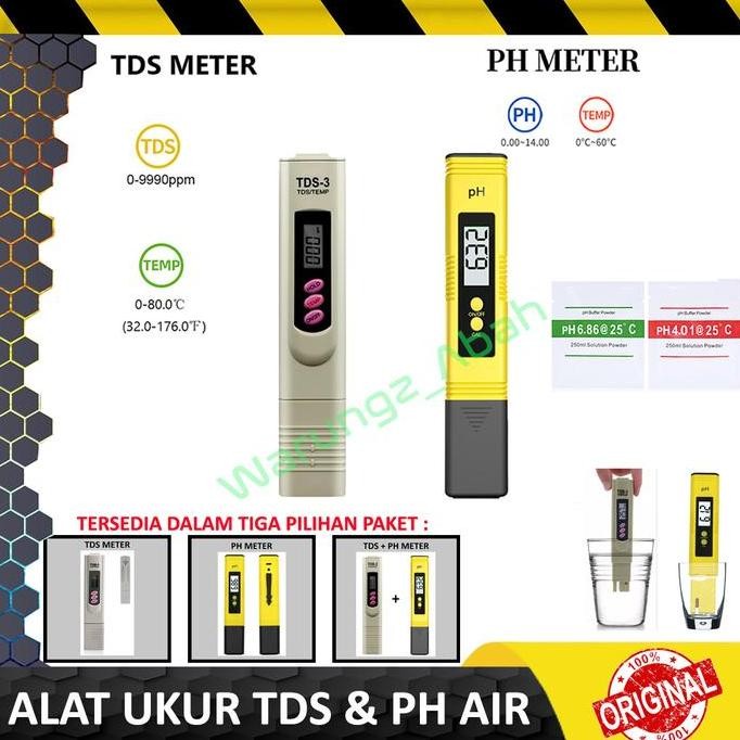 ALAT UKUR PENGUKUR TDS PH TEMPERATUR METER AIR KOLAM IKAN HYDROPONIK Murah