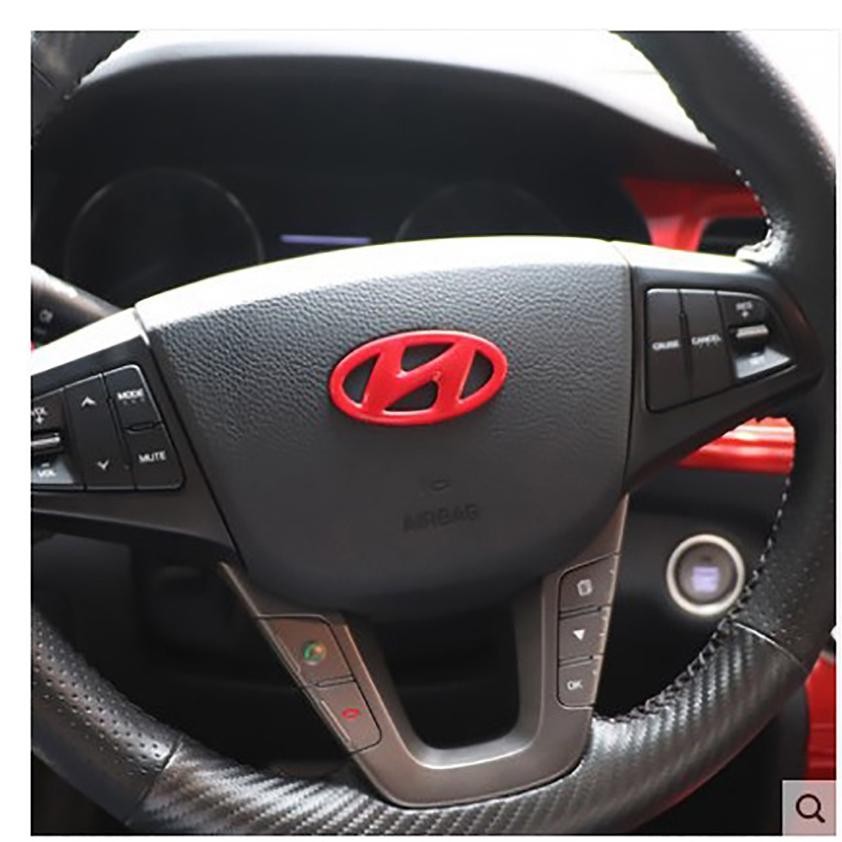 Premium Emblem - logo - setir - stir - steer - Hyundai - Logo Emblem Stir Hyundai Untuk Stir Mobil H