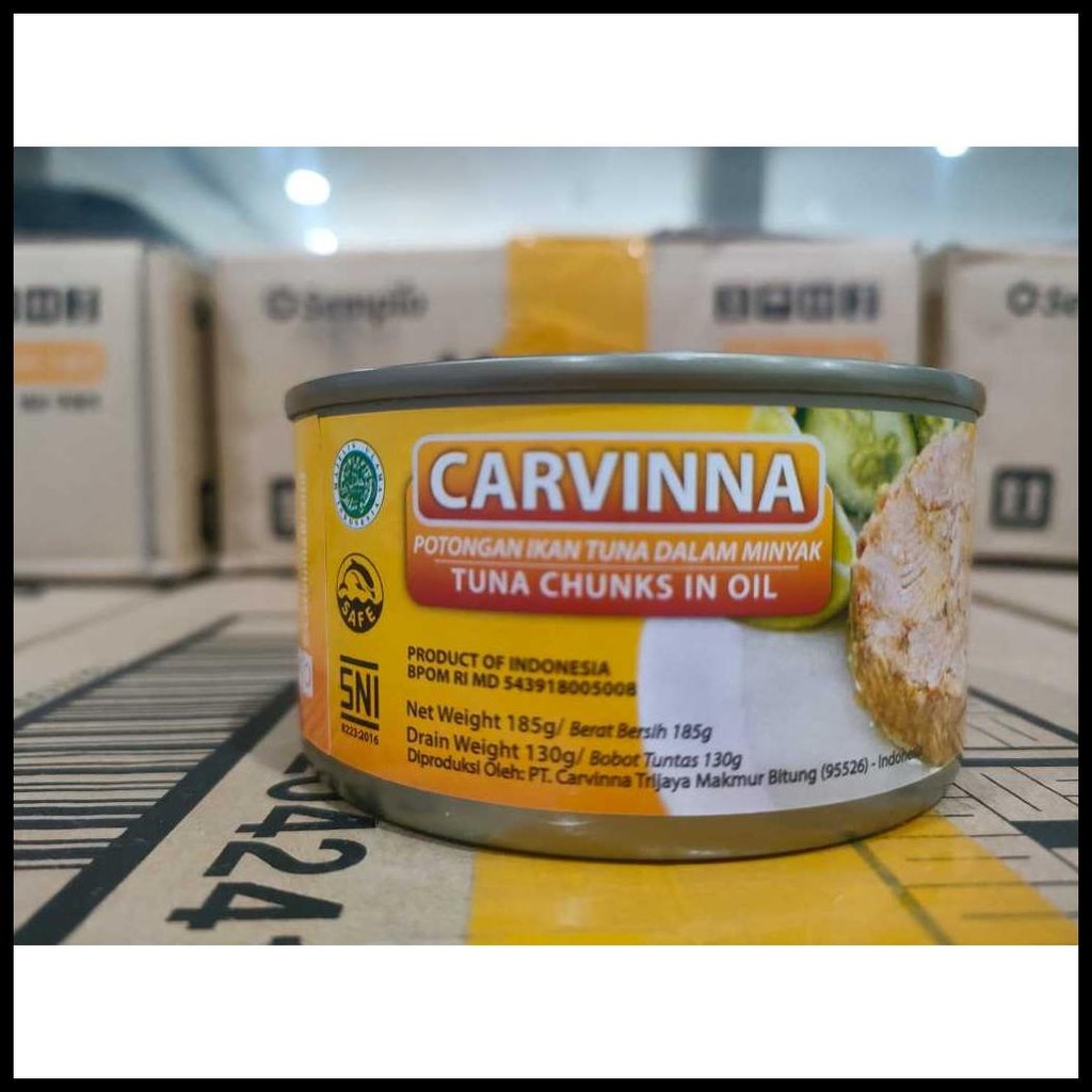 

TUNA KALENG HIGH QUALITY MEREK CARVINNA OIL (DALAM MINYAK) 185GR