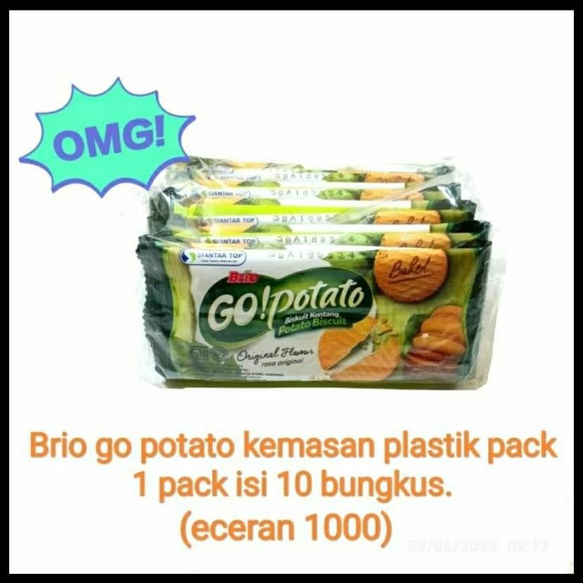 

GO POTATO BRIO PACK PLASTIK | BISKUIT KENTANG ISI 10 BKS