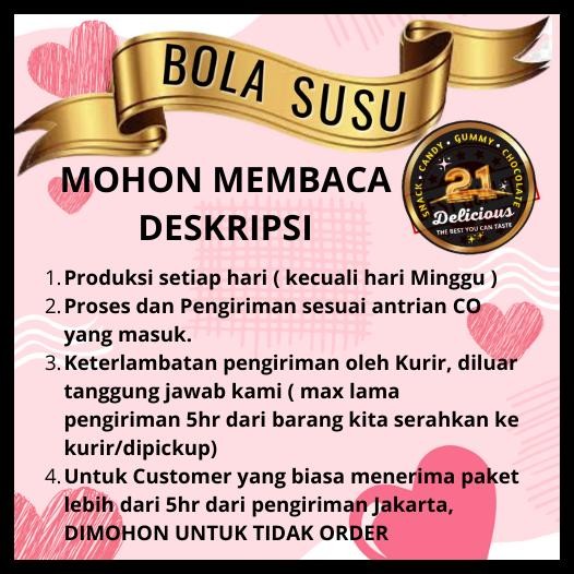 

BOLA SUSU PAKET MIX ( MILO,RAINBOW,CHOCO,MATCHA )