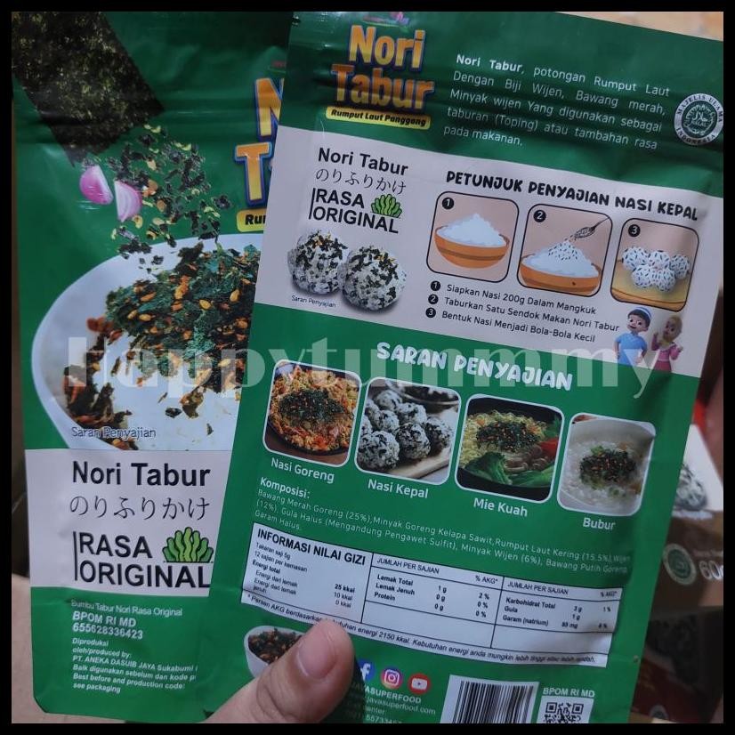 

HPT - NORIGO TABUR RUMPUT LAUT PANGGANG (ROASTED) 60G HALAL