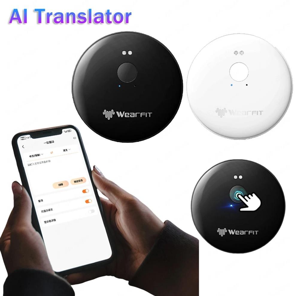

Smart AI Phone Assistant Language Voice Translator 144 Languages Language Translator Device Real-time Face To Face AI Translator