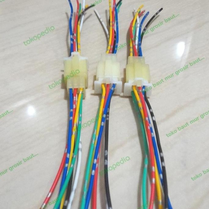 socket Sambungan / soket 6 pin kabel bintik