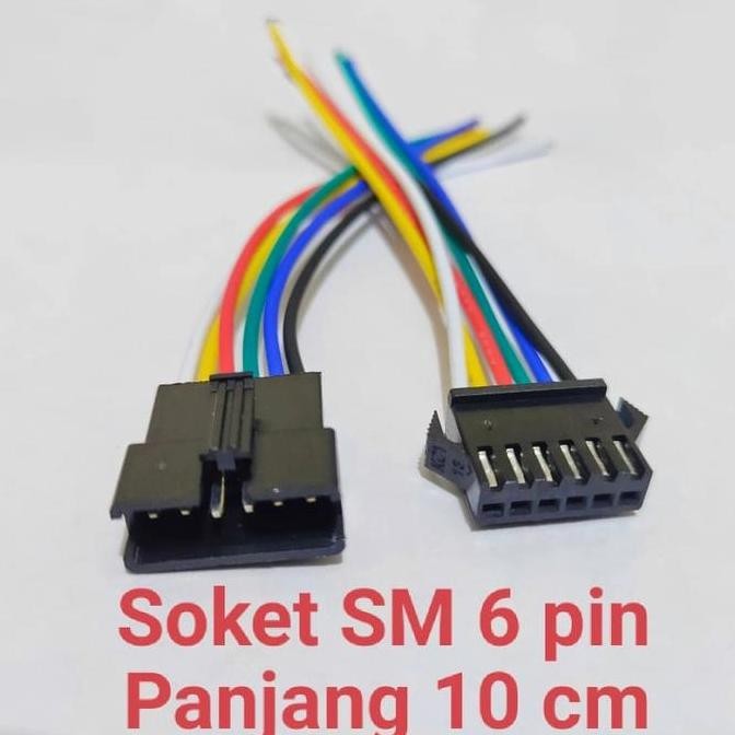 Soket 6 Pin Soket SM 6pin DC