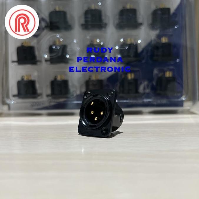 JACK JEK CANON XLR BODI BODY SASIS GOLD MALE GEISLER GCD-L-BG