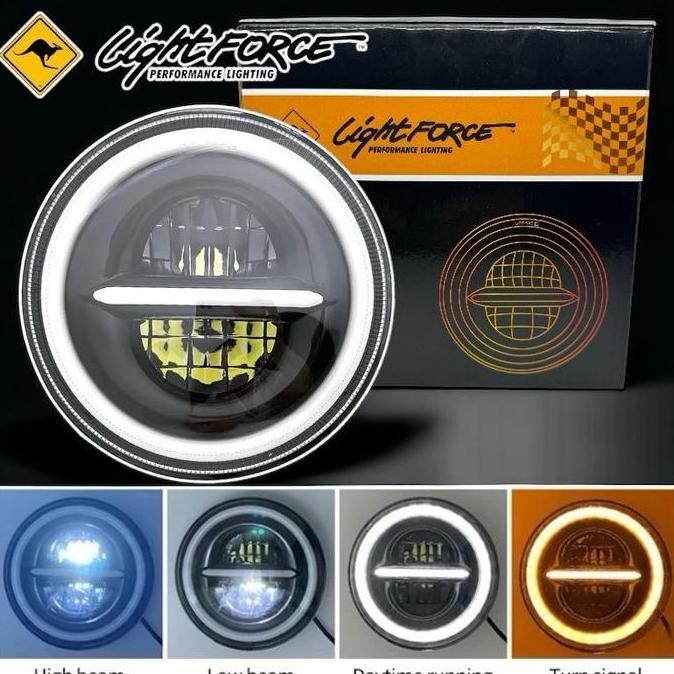 Headlamp LED  DD34 7 Inch Ring PUTIH Kuning