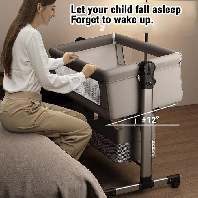 [Ready Stock]Tempat Tidur Bayi /Baby Bed/Baby Box Murah Travee Cribe Newborn Furniture/Box Tempat Ti