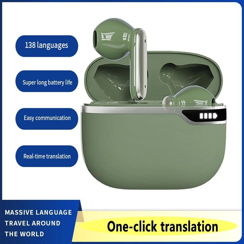 

new Translation earphones 144 Languages Instant Translated Smart Voice Translator Wireless Bluetooth Travel Translator headset