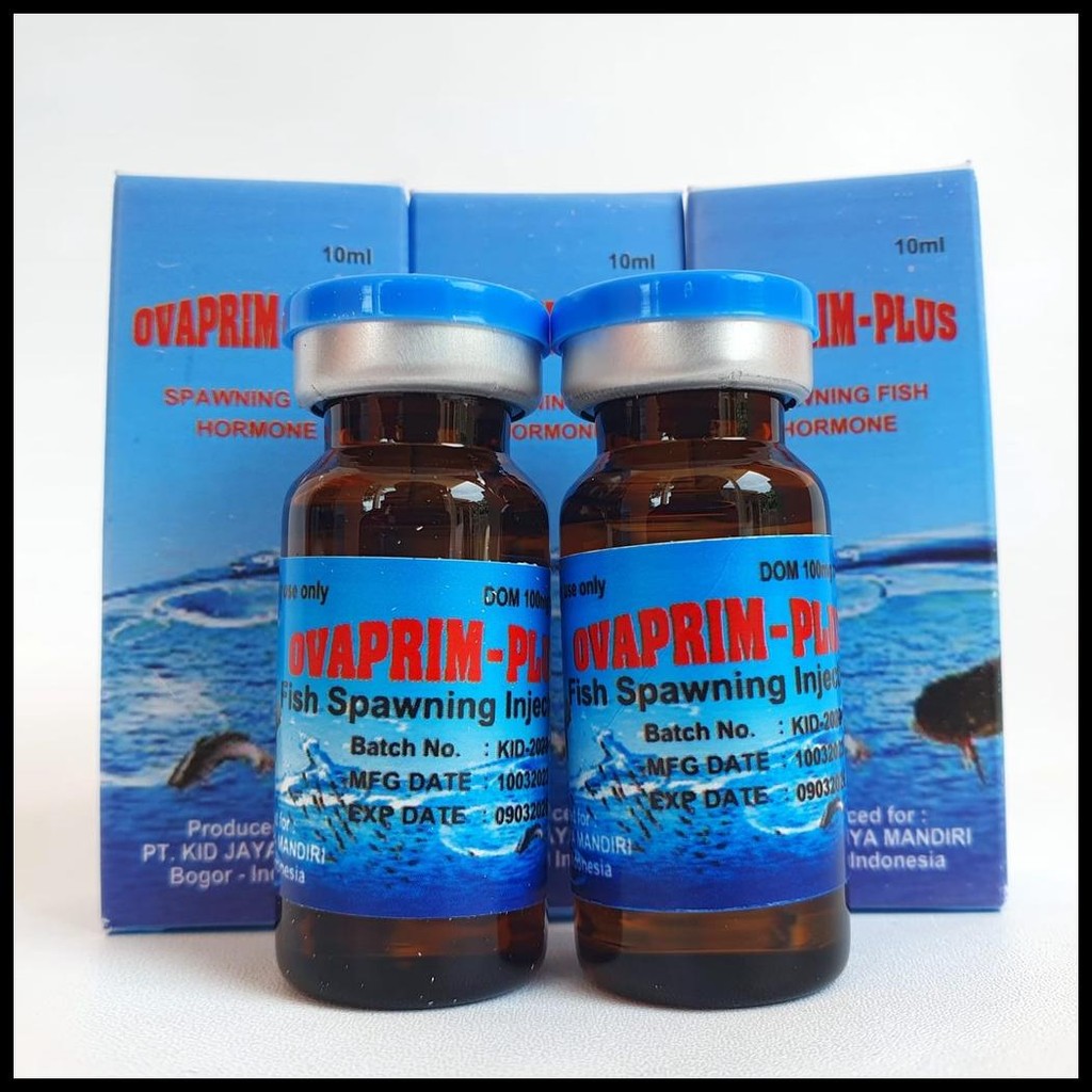 PAKET LENGKAP OVAPRIM-PLUS PENAMBAH HORMON IKAN 10ML BUKAN OVAGOLD OVULIN OVASPEC SYNDEL