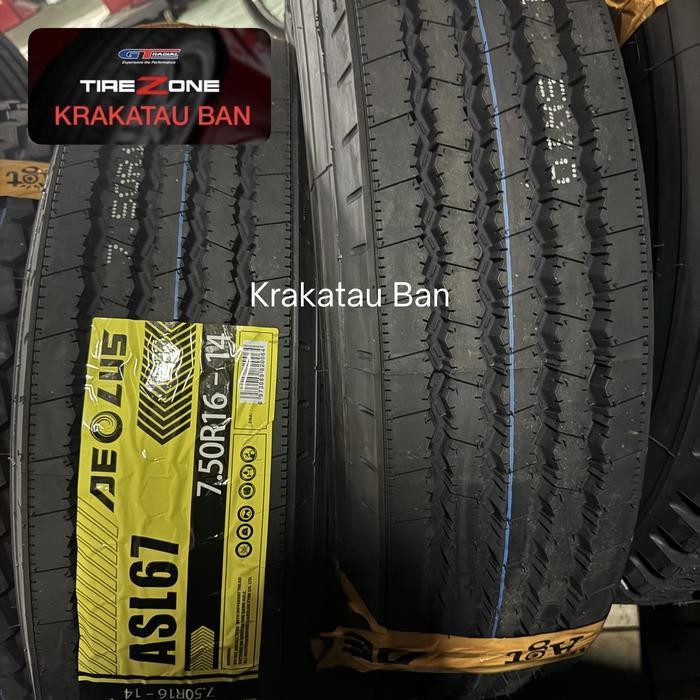 Ban Truck 750 R16 Aeolus Asl67 Radial 7.50 16 Set Berikut Ban Dalam Dan Flap Ukuran 7.50R16 Aeolus A