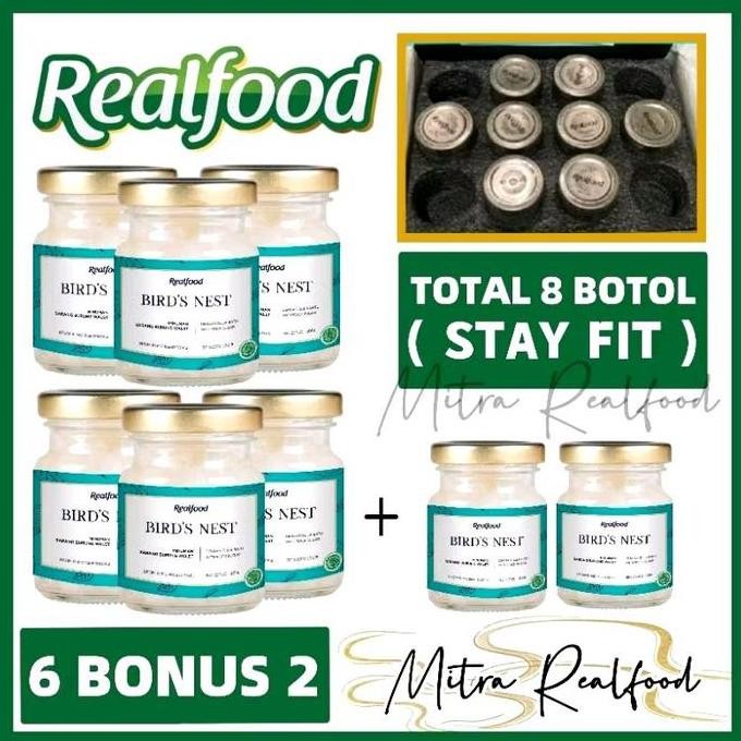 

TERMURAH - Realfood Stay Fit ( 6 Bonus 2 ) Minuman Sarang Burung Walet
