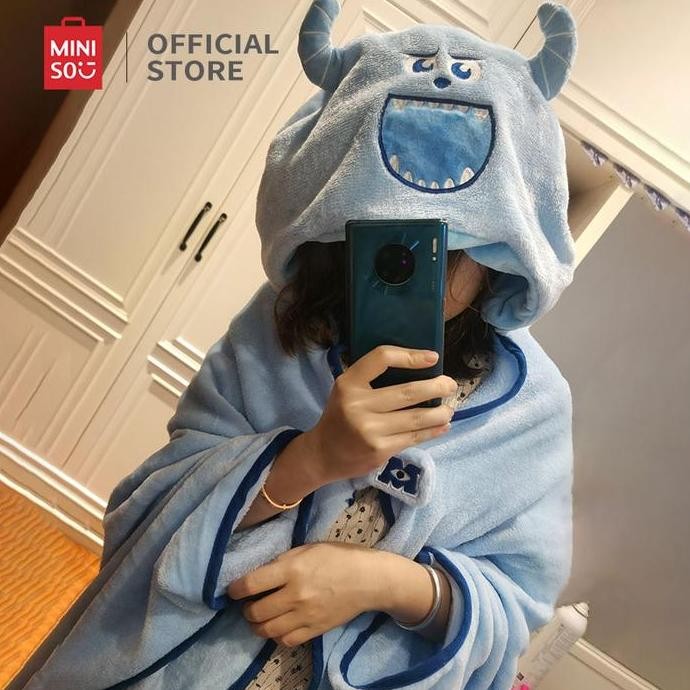 MINISO Selimut Dengan Topi Lotso Blanket with Hat Toy Story Collection