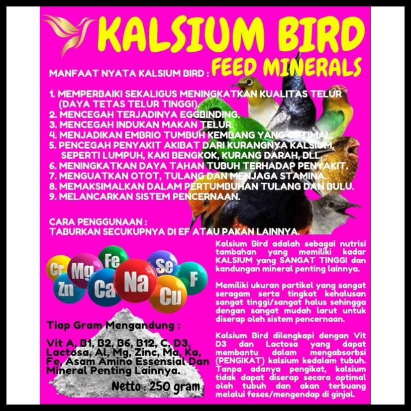 KALSIUM BIRD, SUMBER KALSIUM UNTUK BURUNG
