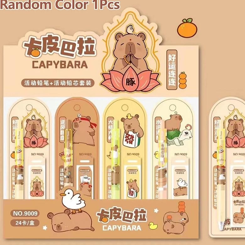 

Cartoon Kawaii Capybara Mechanical Pencil Set 0.5Mm Drawing Writing Pencil School Office Supplies Student Stationery Gifts