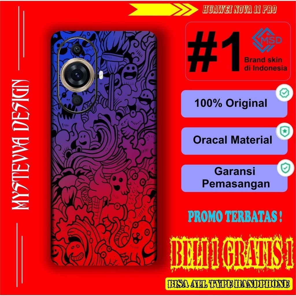 

Terlaris Presisi Huawei Nova 11 Pro Casing/Stiker Panel Vynil Bisa Custom Dan COD