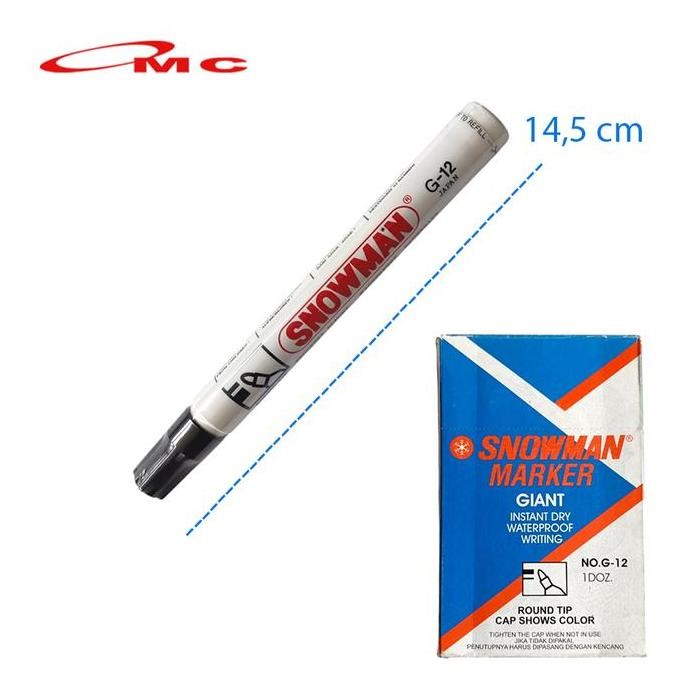 

Spidol Permanen Snowman G12 G-12 G 12 Spidol Snowman Permanent Spidol G12 Permanen Spidol Permanent Marker Spidol Papan Tulis Produk Lengkap